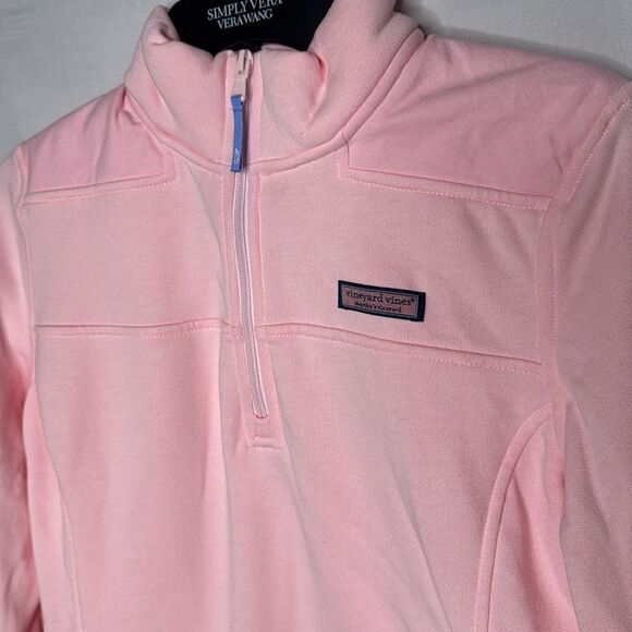 Vineyard Vines Women’s Pink Shep Quarter Zip Sweatshirt. Size Small. - Picture 2 of 7